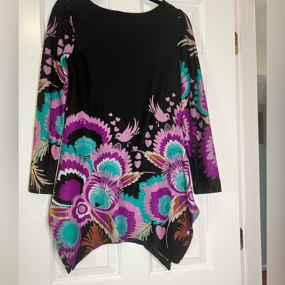 Caroline Morgan Black Sweater Sz L